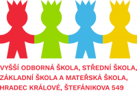 Logo Vyšší odborná škola, Střední škola, Základní škola a Mateřská škola, Hradec Králové, Štefánikova 549